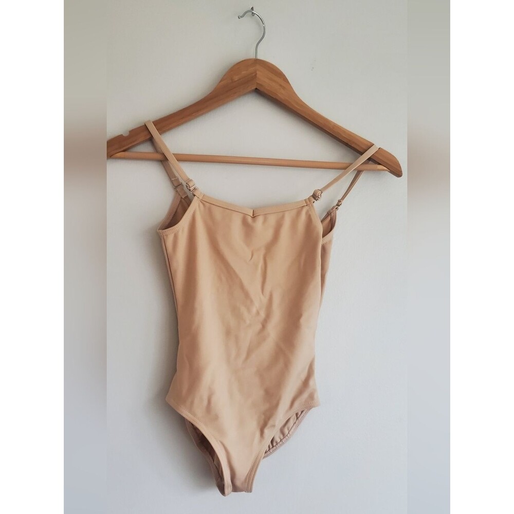 CAPEZIO Cami Leotard In Nude/Beige One-Piece Childs Size Medium
